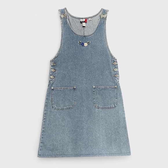 VINTAGE J.L. N.Y. Sport 100% Cotton Denim Jumper - Picture 1 of 6